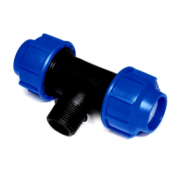 Тройник компресс ПЭ Дн25х3/4"х25 НР Ру16 VALFEX 1210022503425