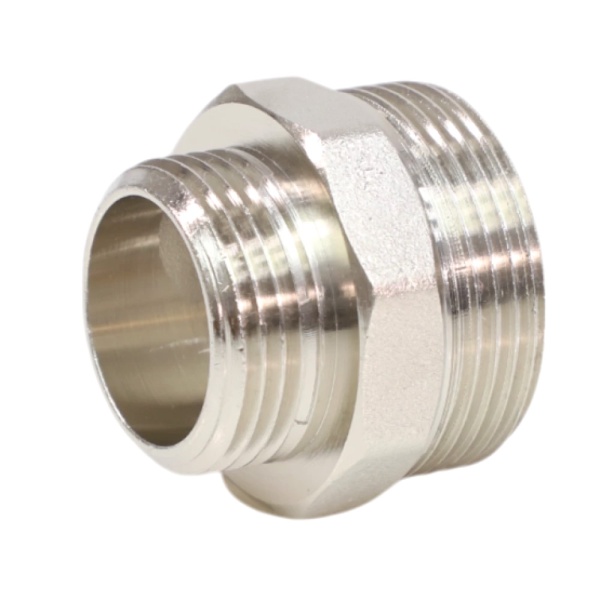 Ниппель лат перех Ду32х15 НР никель VALFEX VF.580.N.114.012