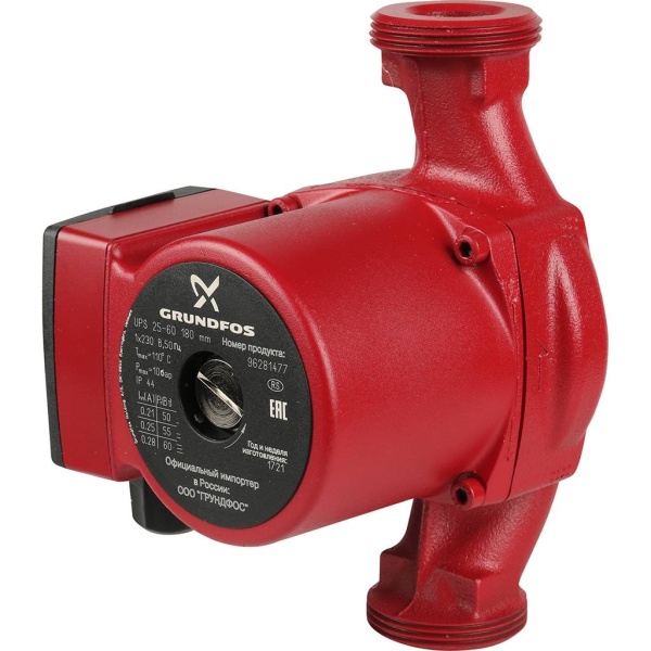 Циркуляционный насос Grundfos UPS 25-60 96281477