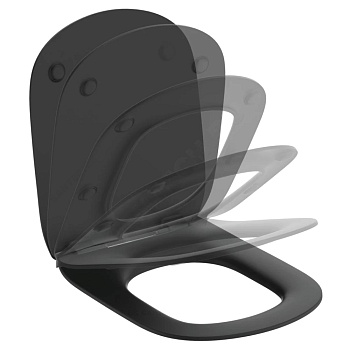 Сиденье д/унит TESI дюр микр черн Ideal Standard T3527V3