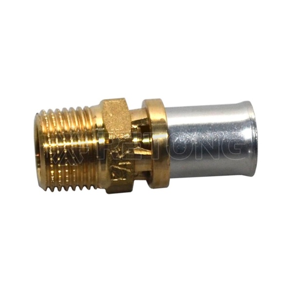 Муфта МП/PE-X пресс лат Дн16х3/4" НР Giacomini RM107Y043