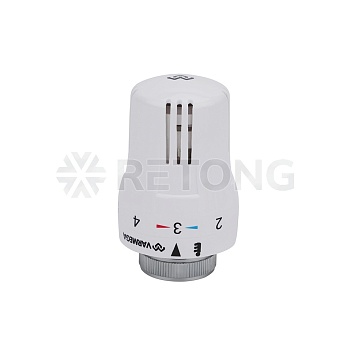 Термостатическая головка (термостат) Varmega VM11101, жидкостная, M30х1.5, с отметкой 0, белая