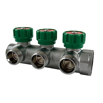 Коллектор лат клап рег 1" м/р 2в 3/4" ЕК н/р 45мм M111 SantechSystems