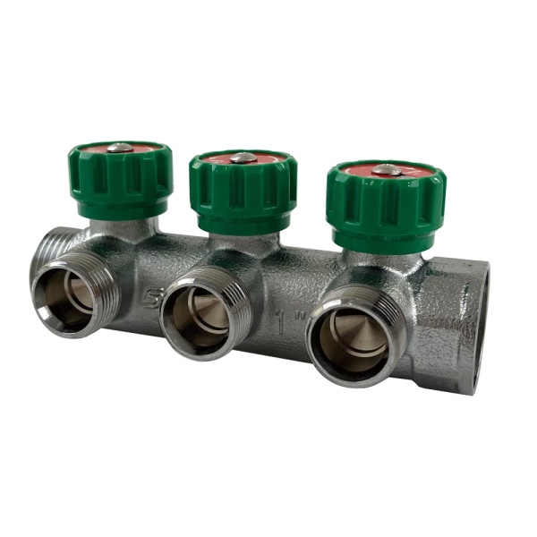 Коллектор лат клап рег 1" м/р 2в 3/4" ЕК н/р 45мм M111 SantechSystems