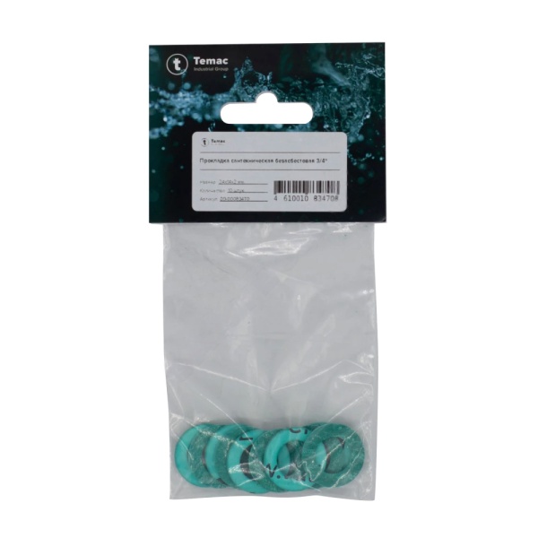 Прокладка безасбест паронит (3/4") 24х14мм h=2мм 10шт ВАТИ-АВТО