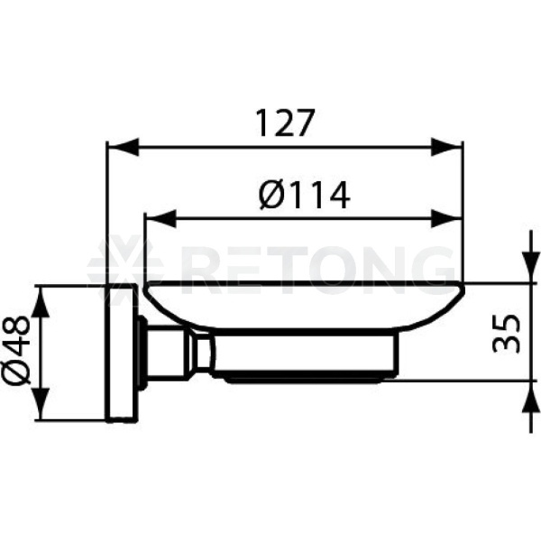 Набор аксесс IOM 3 предмета черн мат Ideal Standard A9245XG