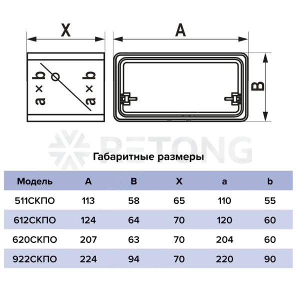 Соединитель пласт 60х120 обр кл Эра 612СКПО