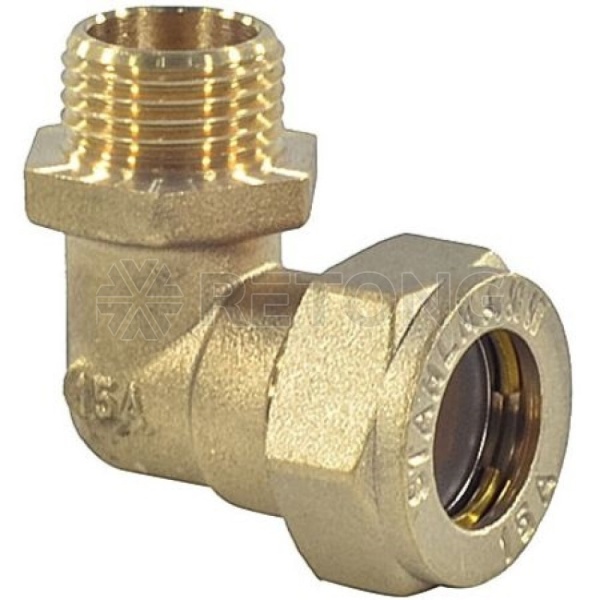 Угольник лат 15Aх1/2"х90гр обж/р STAHLMANN SEML1501/2BEF