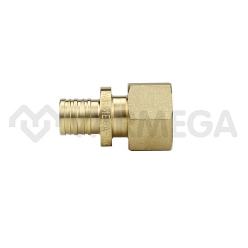 Муфта переходная (переходник) с внутренней резьбой Varmega Slide-fit VM51314, 20х3/4", латунная, акс