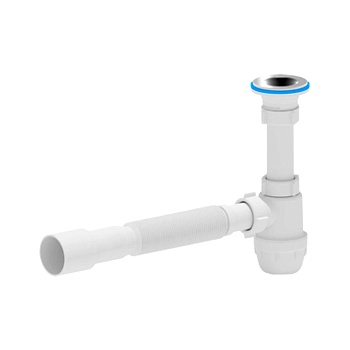 Сифон умыв бут 1 1/4"x32 гофр 32х32/40 нерж/сетка АНИ Юнг АНИ Пласт BM1015