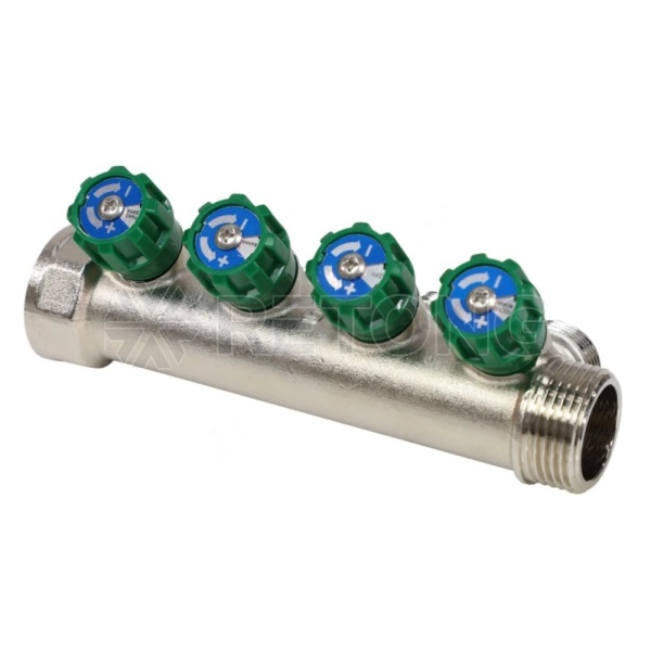 Коллектор лат клап рег 1" м/р 4в 3/4" ЕК н/р 36мм M211 SantechSystems