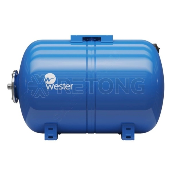 Гидроаккумулятор гориз син 80л 10атм 1" НР WAO Wester 0-14-0990
