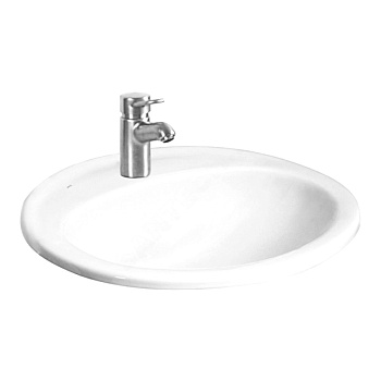 Умывальник врез Adora 52 2/вел 1/отв б/к Roca 327204000