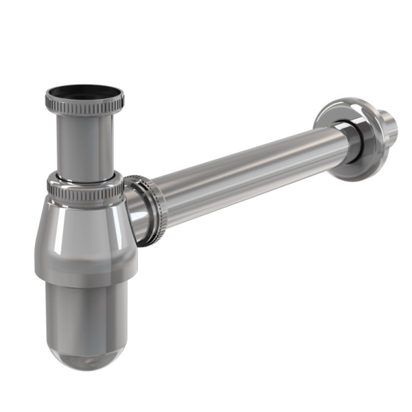 Сифон умыв бут б/вып 1 1/4"x32 лат пр/тр 32 хром Alca A431