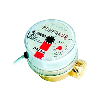 Счетчик г/в имп WFW24 Ду15 90С L110 10л/имп б/к IP54 Итэлма WFW24.D110