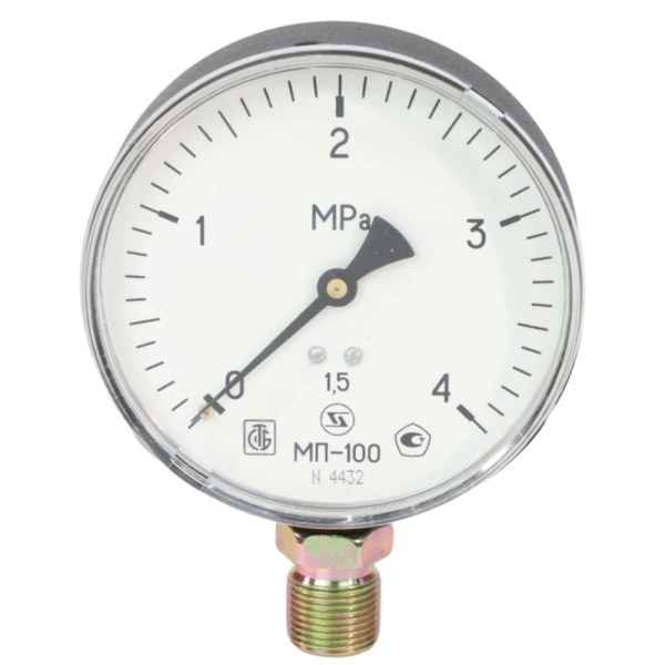 Манометр рад МП-100 0-600кПаДк100 М20х1,5 ст ЗТП Минск