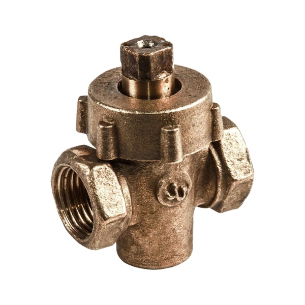 Кран пр-сальн лат 11б6бк Ду25 Ру10 м/м пробка комб ККАЗ