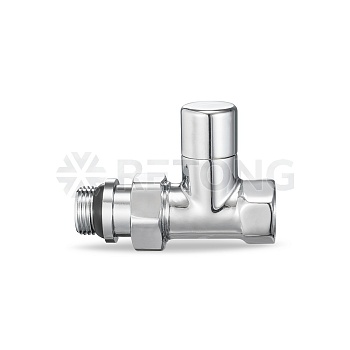 Радиаторный клапан ручной регулировки Varmega VMDV02-410404, 1/2" ВР-НР, прямой, хромированный