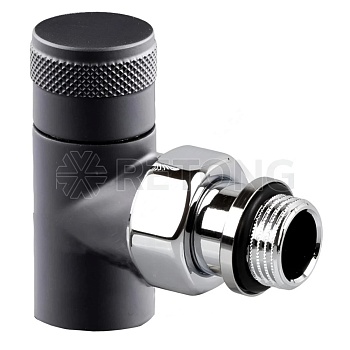 Клапан запорный Tondera угловой 1/2 черный мат