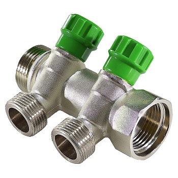 Коллектор лат клап рег 1" м/р 2в 1/2" ПУ н/р 36мм M210 SantechSystems