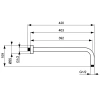 Держатель/верх душ 400мм Ideal Standard B9445AA