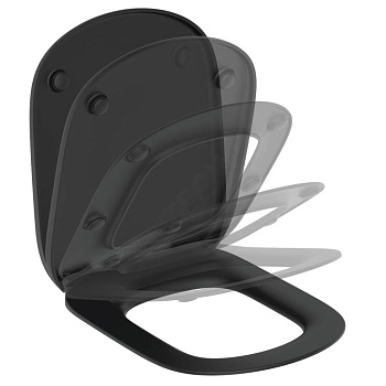 Сиденье д/унит TESI дюр микр черн Ideal Standard T3529V3