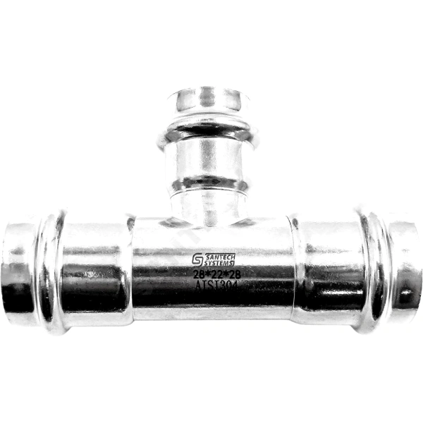 Тройник перех нерж AISI304 Дн28х22х28 пресс FS131 SantechSystems