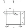 Поддон акр ULTRAFLAT 80х90 прямоуг Ideal Standard T448101