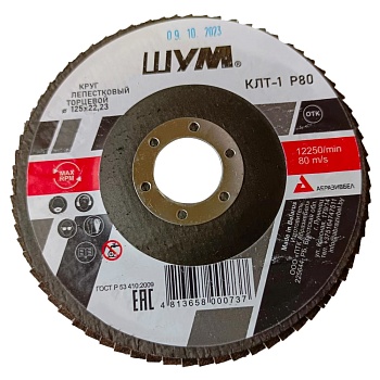 Круг лепестковый КЛТ-1 125х22 A80