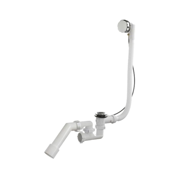 Сифон д/ванны рег полуавт 1 1/2"x40 пер/тр 45гр 40/50 Орио А-27087