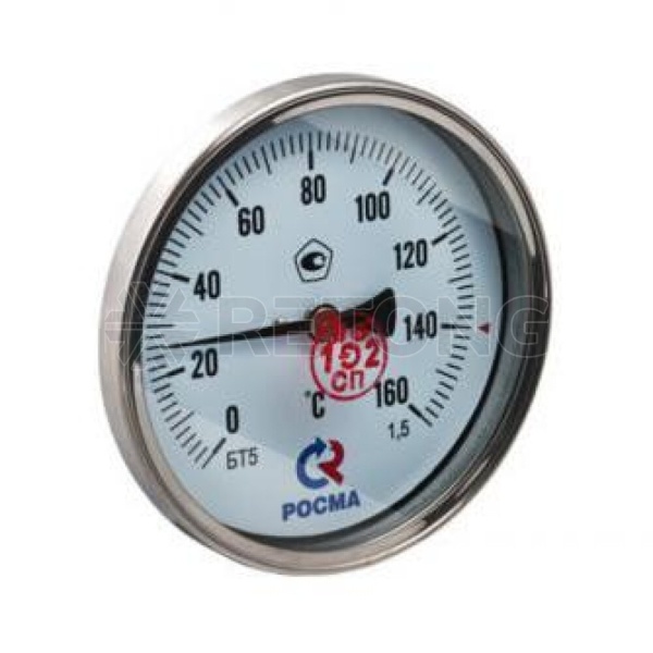 Термометр биметалл БТ-41.211 160С Дк80 L=100 G1/2" осев Росма 00000002468