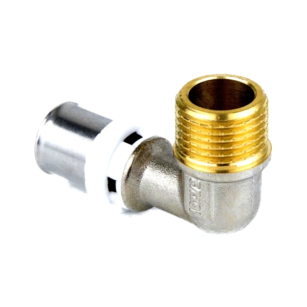 Угольник МП пресс лат Дн16х1/2"х90гр НР Aquasfera 8006-01 .