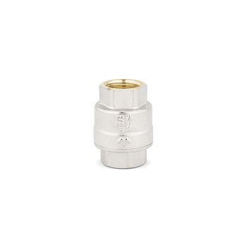 Обратный клапан Varmega VM04901, 1/2" ВР, с седлом из нейлона, никелированный