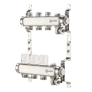 Группа коллект нерж баланс 1" м/м 5в 3/4" ЕК н/р в/к Aquasfera 9502-04