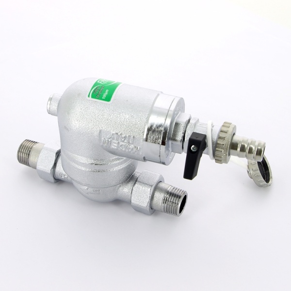 Фильтр FAR 100 мкм, с манометром, Max: 95 C, 25 бар. 1/2" НР FA 39A4 12100