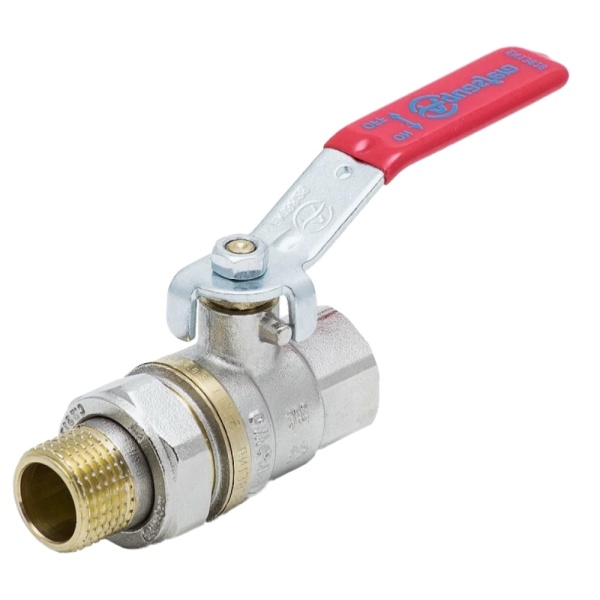 Кран шар лат 1006 Euro нк Ду32 Ру25 м/амер полн рыч Aquasfera 1006-04 .