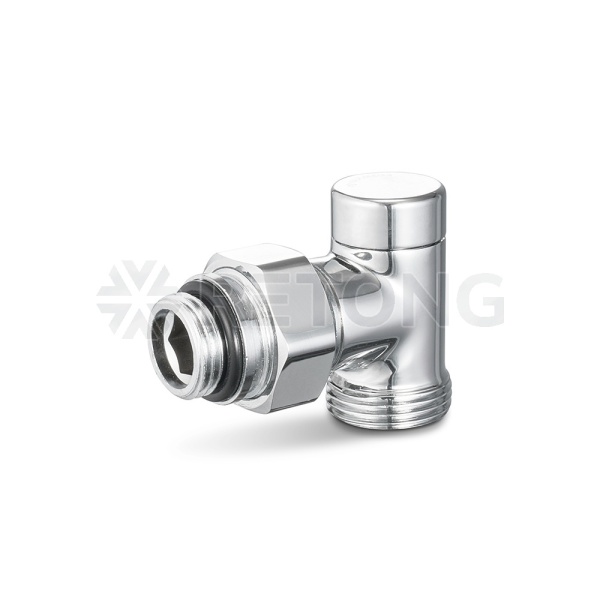 Узел нижнего подключения одинарный Varmega VMDV22-400415, 1/2"х3/4"EK НР, угловой, хром