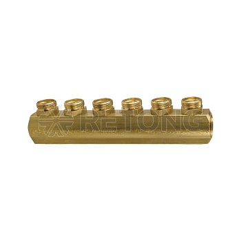 Коллектор лат 1 1/4" м/м 4в база 18 н/р 50мм Giacomini R551SY044