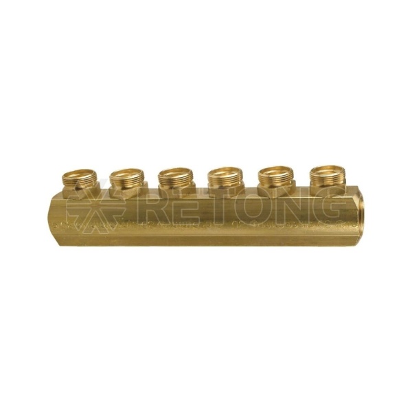 Коллектор лат 1 1/4" м/м 4в база 18 н/р 50мм Giacomini R551SY044