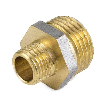 Ниппель лат перех Ду40х25 НР никель ГОСТ 32585 Aquasfera 9023-10