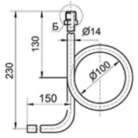 Бобышка ст прям №4 БП-КР-40 G1/2" НР L=40 под кран д/ман Росма 00000024790