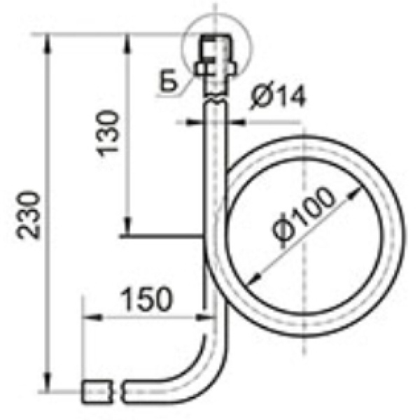 Бобышка ст прям №4 БП-КР-40 G1/2" НР L=40 под кран д/ман Росма 00000024790