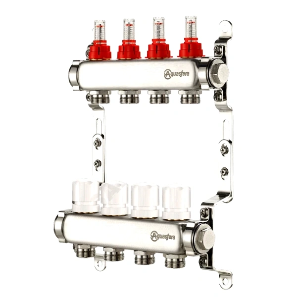 Группа коллект нерж расход 1" м/м 8в 3/4" ЕК н/р Aquasfera 9503-07