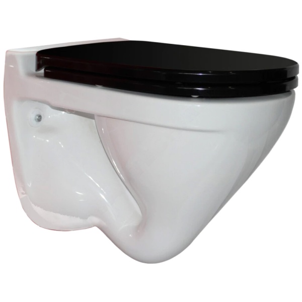 Унитаз подвесной Attica Black в/к дюр микр черн Sanita Luxe ATCSLWH0110