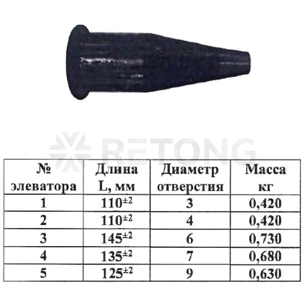 Сопло к элеватору №3 6мм Ру16 КАЗ