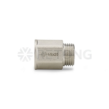 Удлинитель Varmega шестигранный ВР-НР 1/2" x 50 мм, никелированный