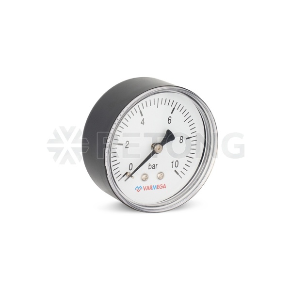 Манометр аксиальный Varmega VMMT08-631002, диаметр 63 мм, 10 бар, 1/4"