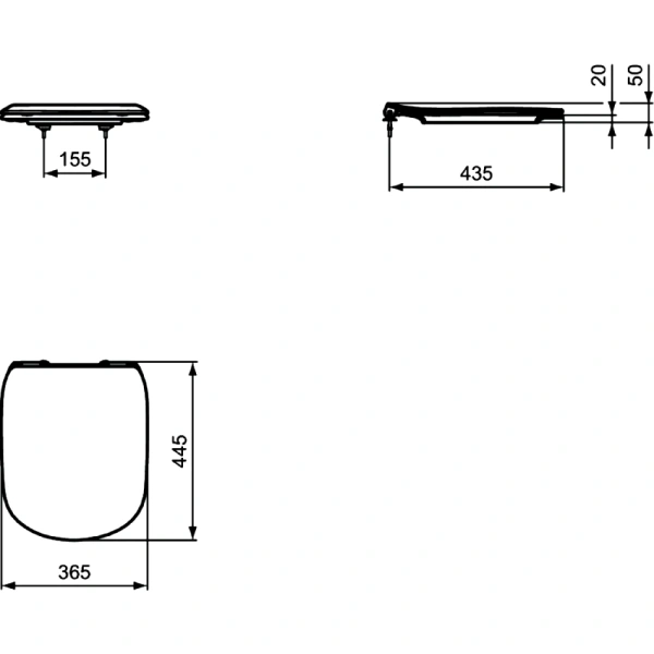 Сиденье д/унит TESI дюр микр Ideal Standard T352701