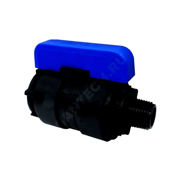 Кран шар компресс ПЭ 1 1/2"x1 1/2" Ду36 НР/ВР Ру16 VALFEX 1210012112112