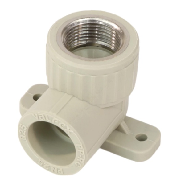 Угольник PP-R сер комб Дн25х3/4" ВР с креплением VALFEX 10120125Г